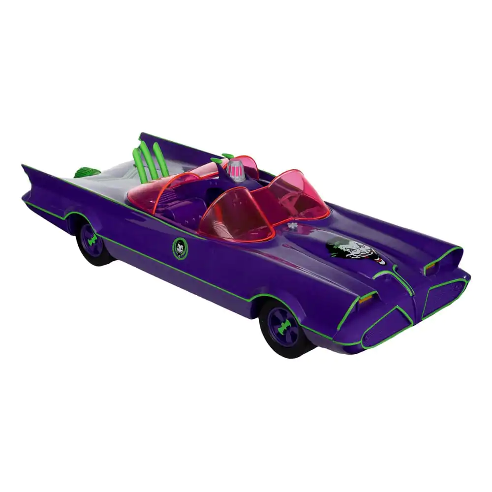 DC Retro akcijska figura Batman 66 Batmobil z Jokerjem (Gold Label) 15 cm fotografija izdelka