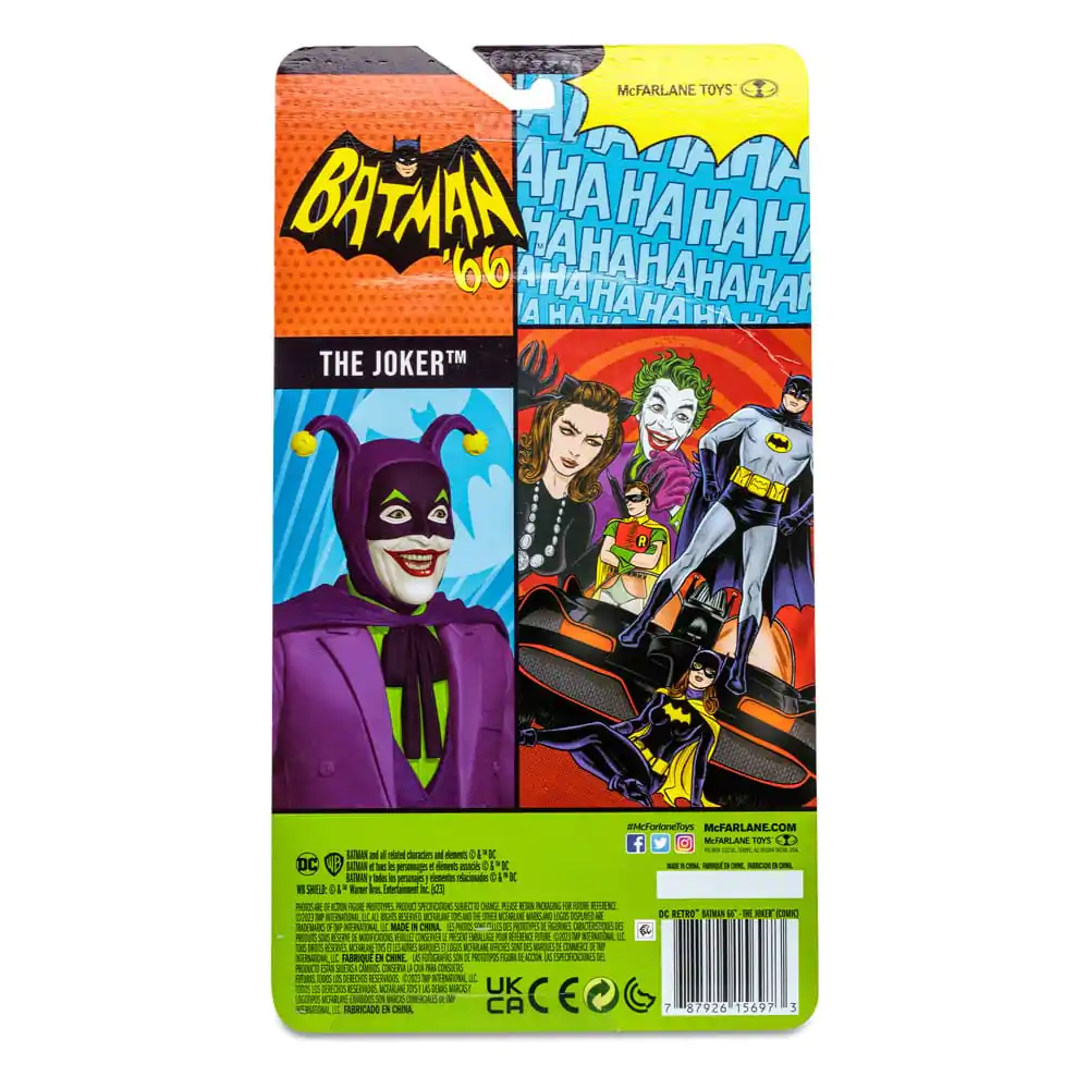 DC Retro Action Figura Batman 66 The Joker (Comic) 15 cm fotografija izdelka