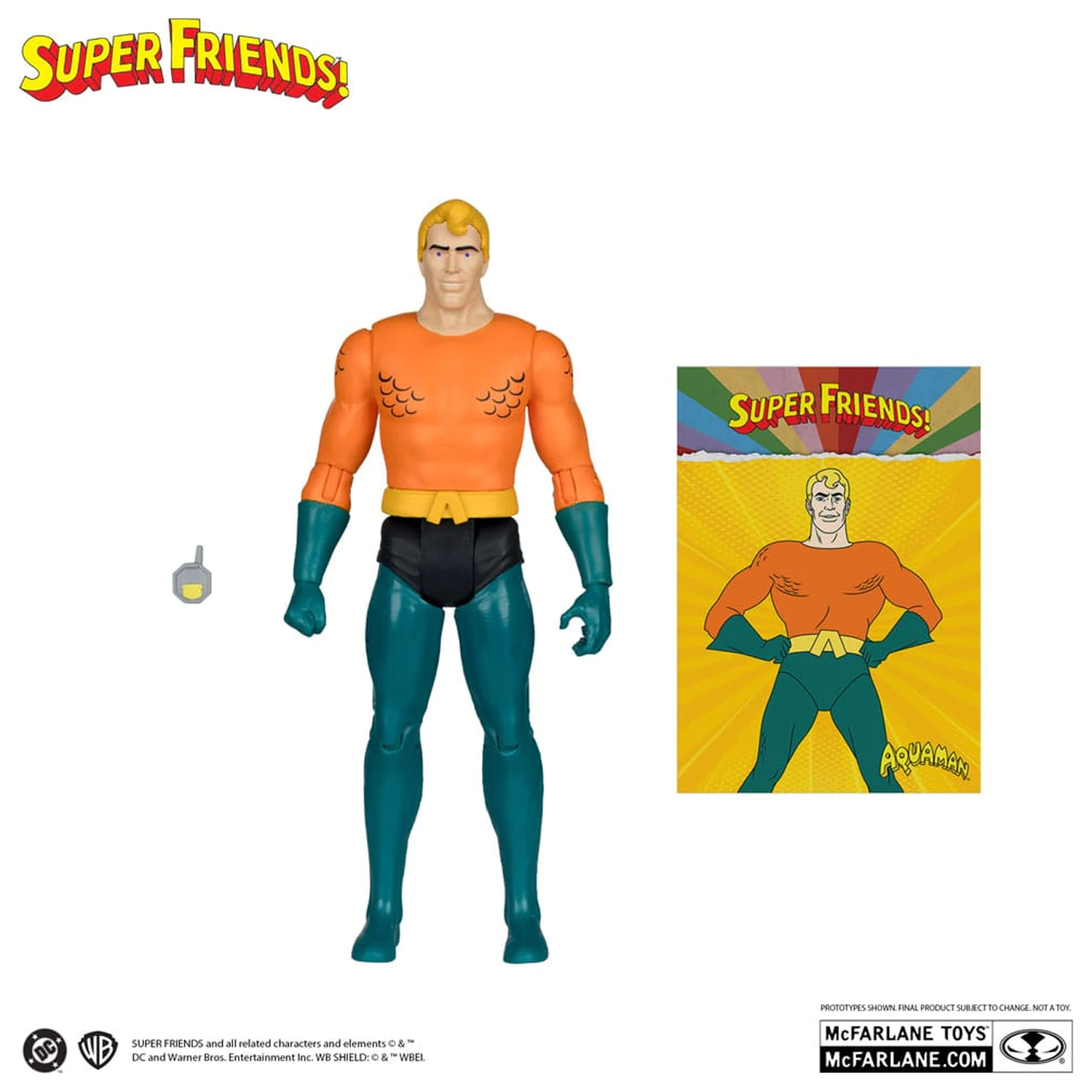 DC Retro Super Friends akcijska figura Aquaman 15 cm fotografija izdelka