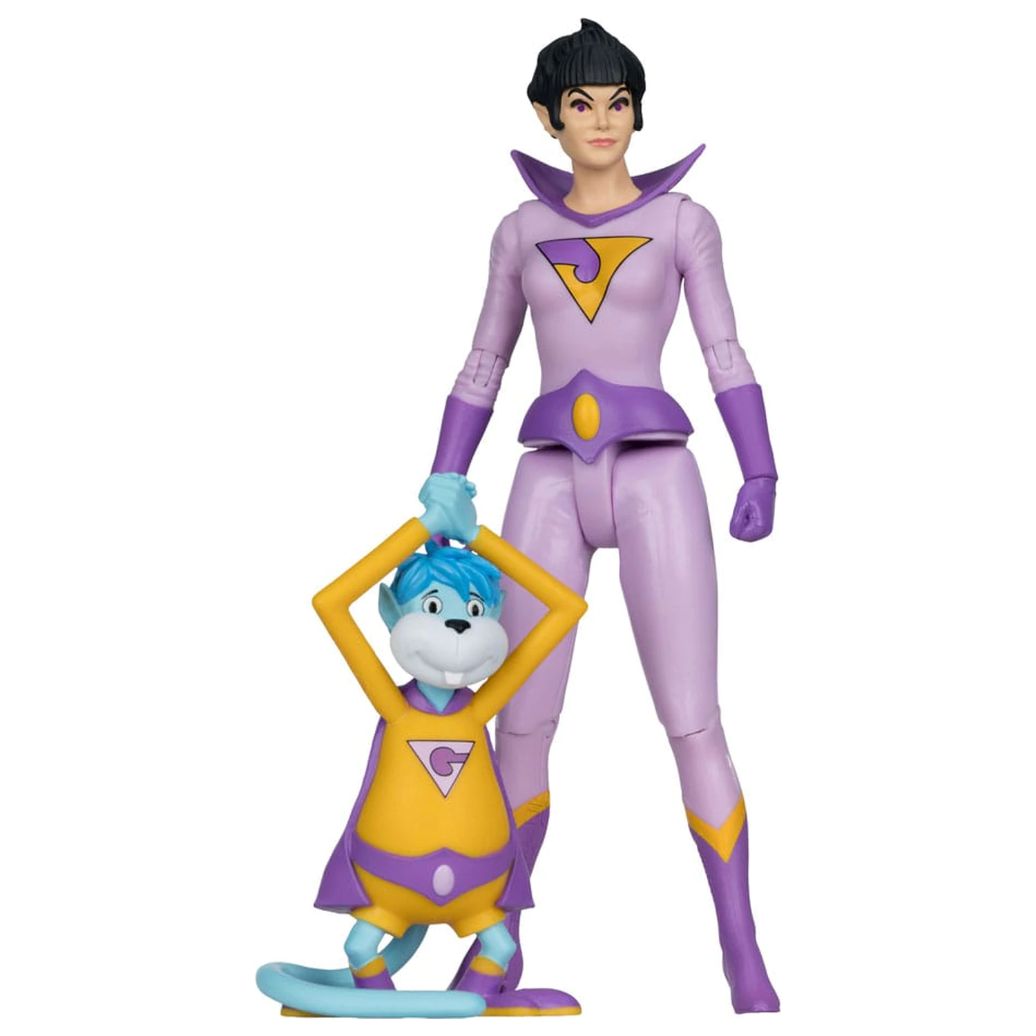 DC Retro Super Friends akcijska figura Jayna & Gleek (Red Platinum Edition) 15 cm fotografija izdelka