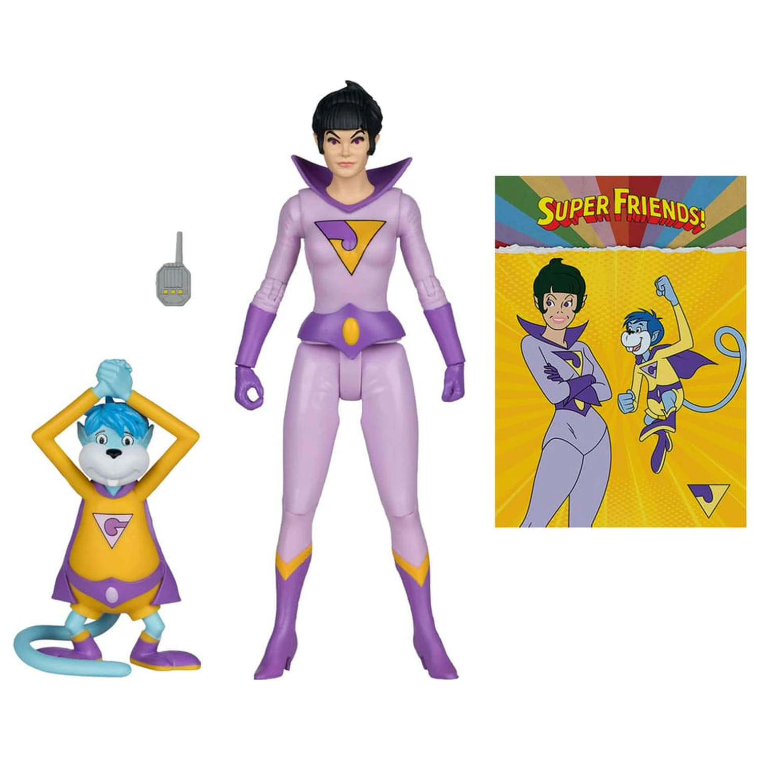 DC Retro Super Friends akcijska figura Jayna & Gleek (Red Platinum Edition) 15 cm fotografija izdelka