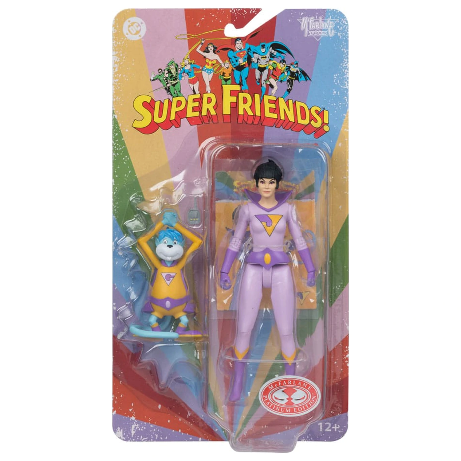 DC Retro Super Friends akcijska figura Jayna & Gleek (Red Platinum Edition) 15 cm fotografija izdelka