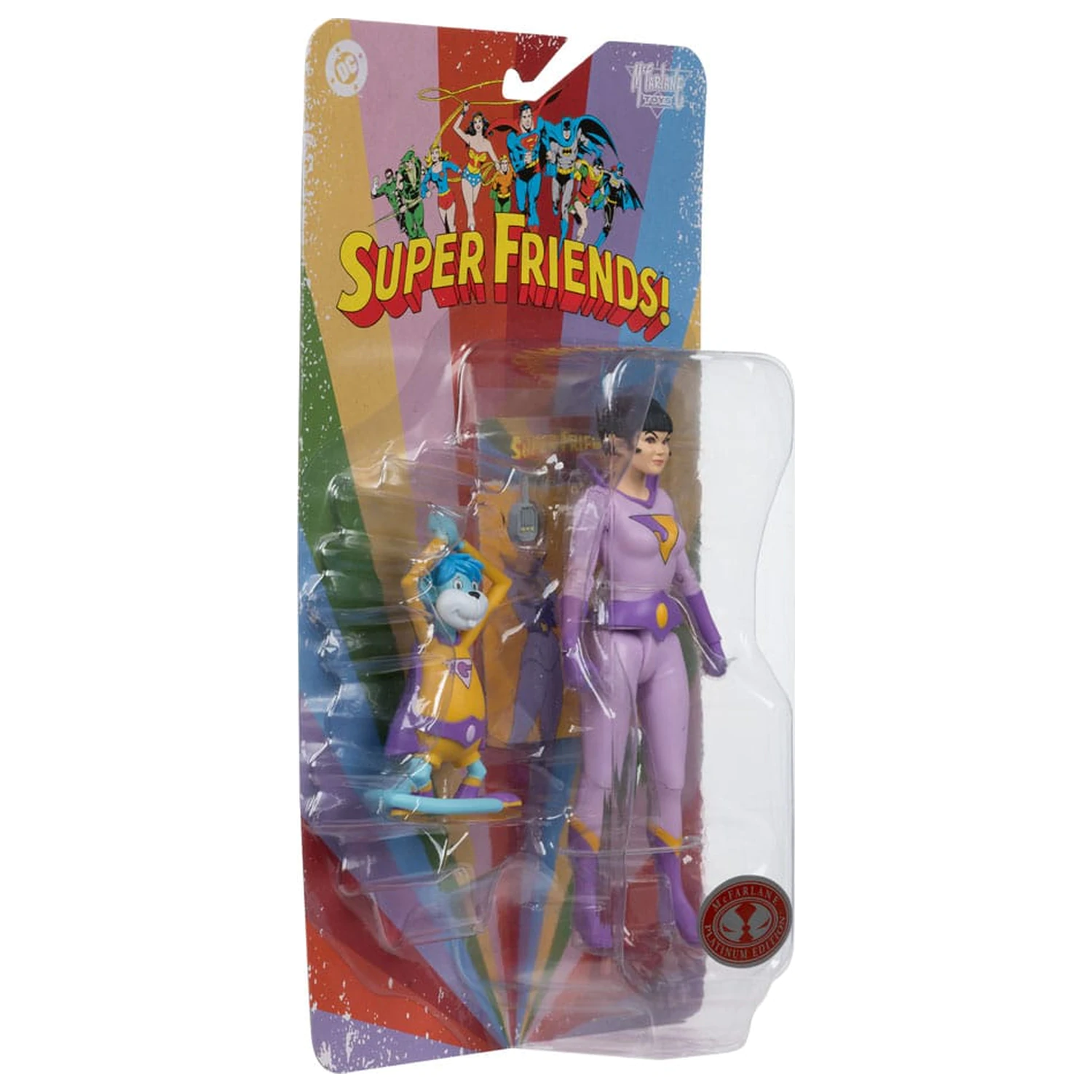 DC Retro Super Friends akcijska figura Jayna & Gleek (Red Platinum Edition) 15 cm fotografija izdelka