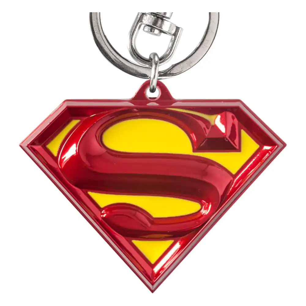 DC Pewter-Obesek za ključe Superman Logo barvni fotografija izdelka