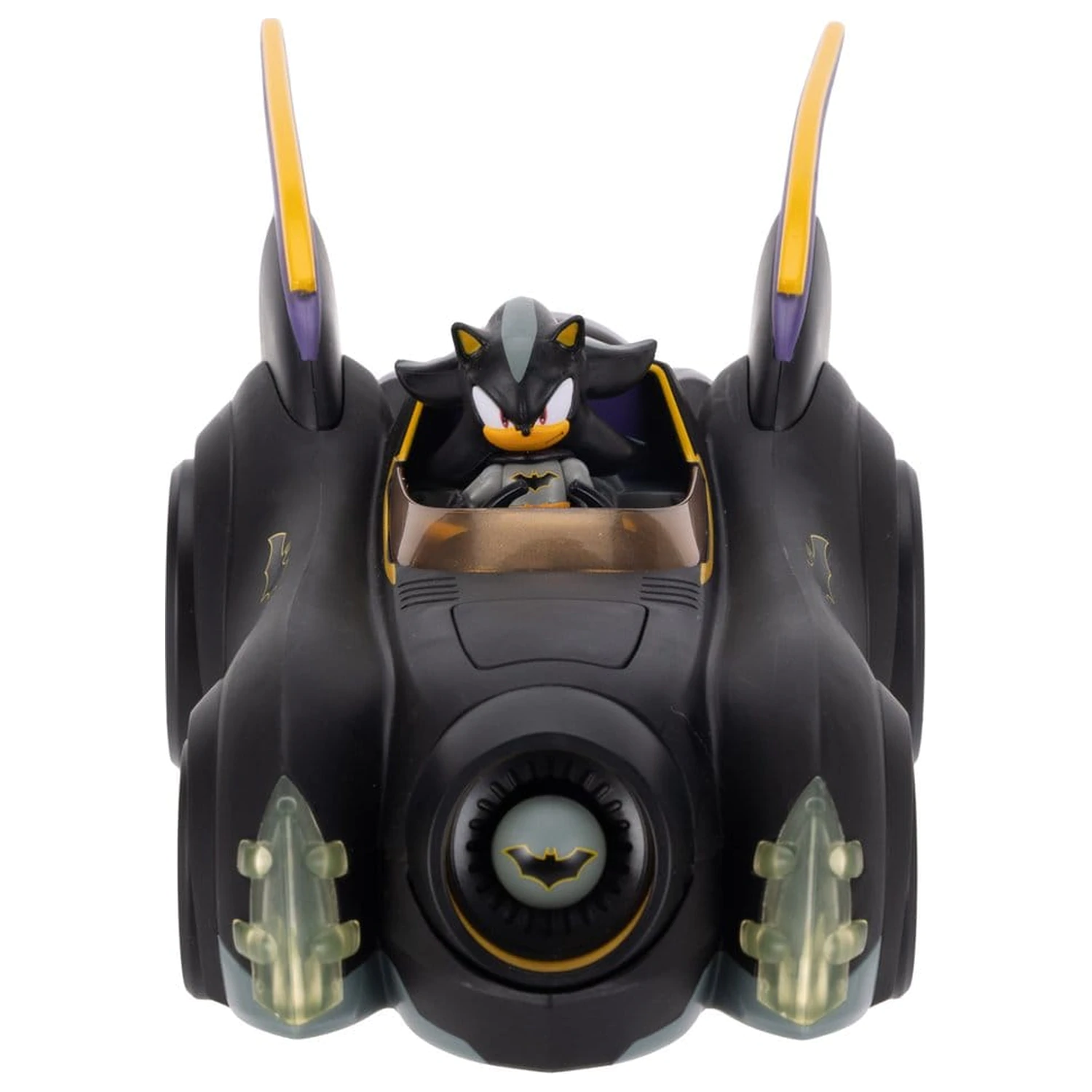 DC x Sonic - The Hedgehog akcijska figura z vozilom Shadow Batman & Batmobile 6 cm fotografija izdelka