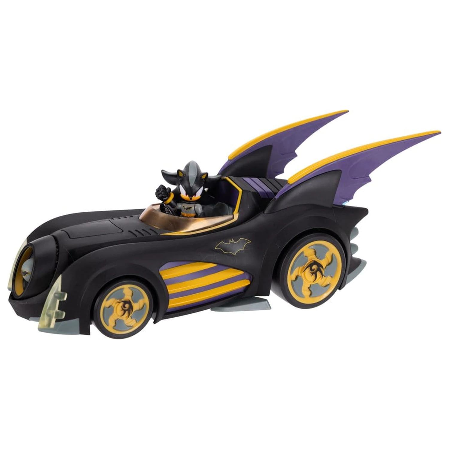 DC x Sonic - The Hedgehog akcijska figura z vozilom Shadow Batman & Batmobile 6 cm fotografija izdelka