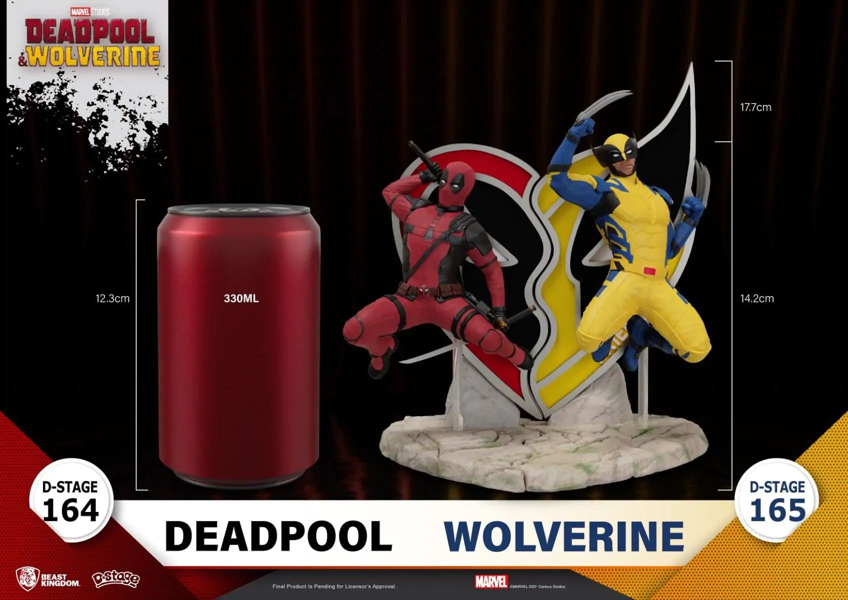Deadpool 3 D-Stage PVC Diorama Wolverine 16 cm fotografija izdelka