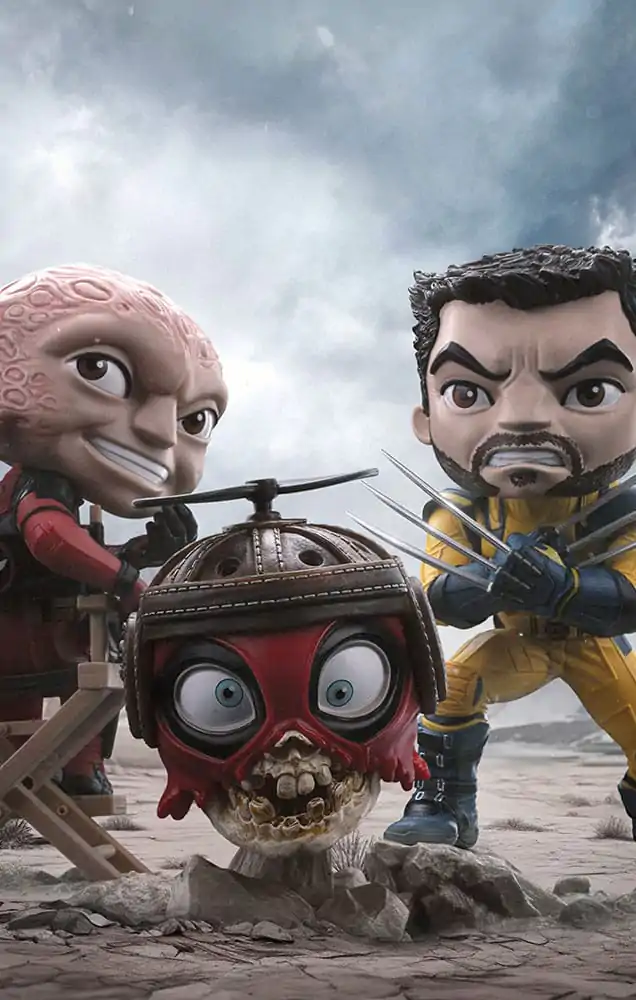Deadpool & Wolverine Mini Co. PVC Figura Deadpool and Wolverine set Unmasked 14 cm fotografija izdelka