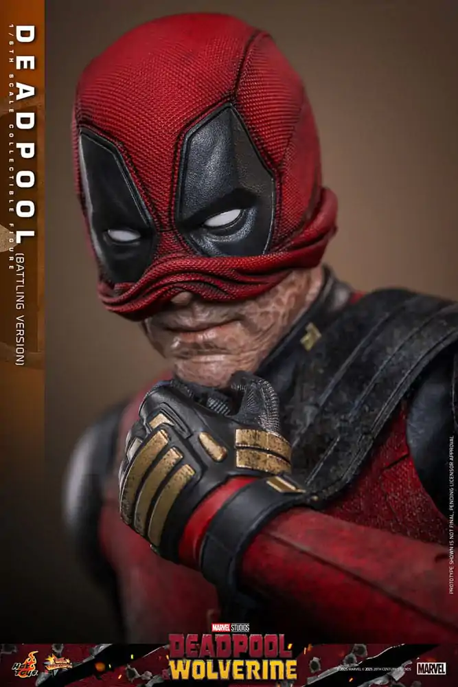 Deadpool & Wolverine Movie Masterpiece akcijska figura 1/6 Deadpool (Battling Version) 31 cm fotografija izdelka