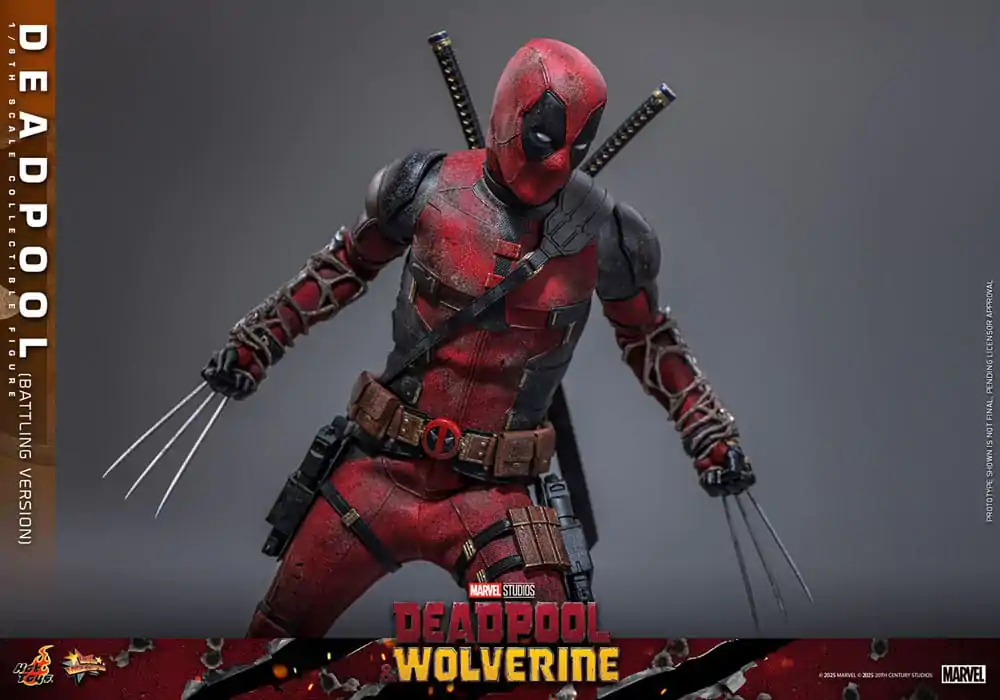Deadpool & Wolverine Movie Masterpiece akcijska figura 1/6 Deadpool (Battling Version) 31 cm fotografija izdelka