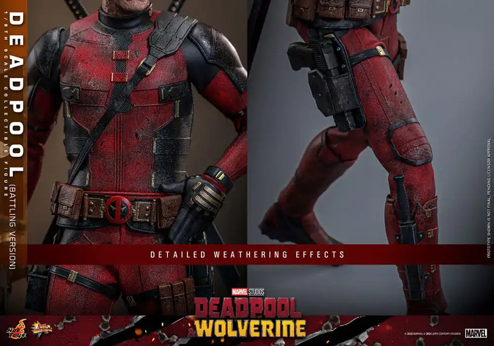 Deadpool & Wolverine Movie Masterpiece akcijska figura 1/6 Deadpool (Battling Version) 31 cm fotografija izdelka