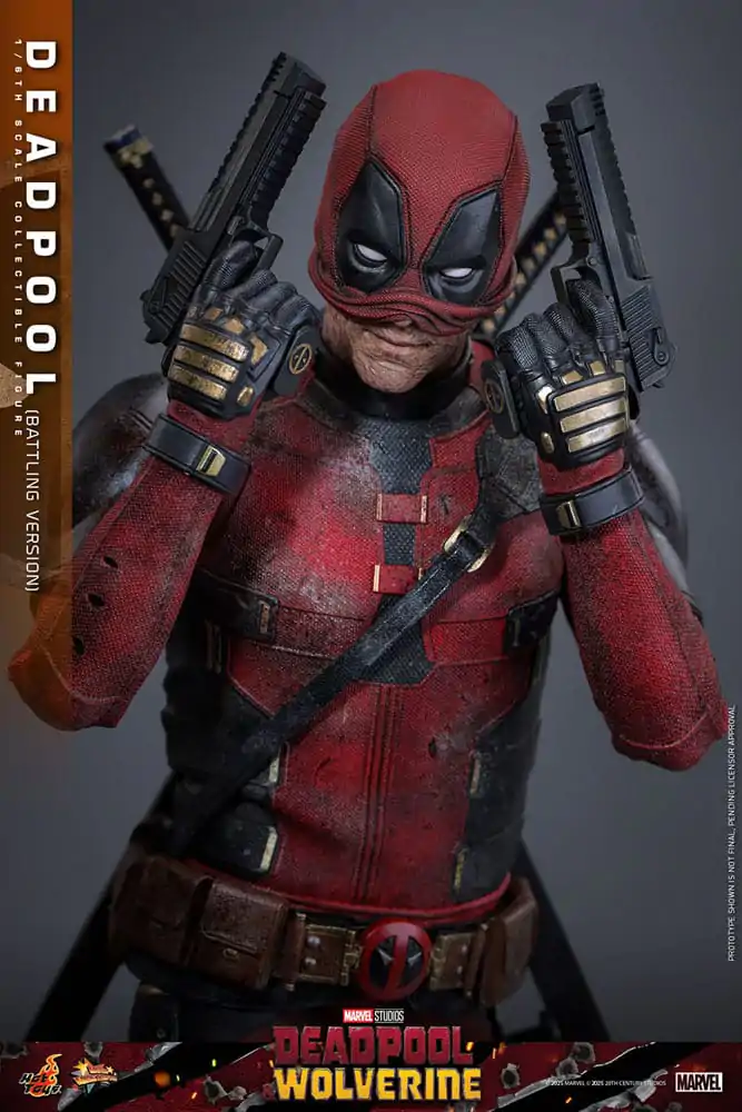 Deadpool & Wolverine Movie Masterpiece akcijska figura 1/6 Deadpool (Battling Version) 31 cm fotografija izdelka