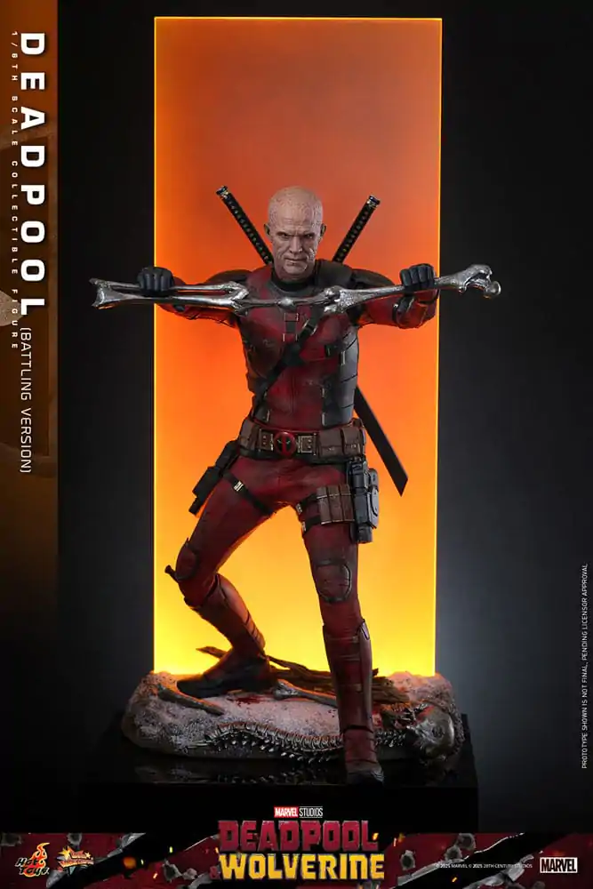 Deadpool & Wolverine Movie Masterpiece akcijska figura 1/6 Deadpool (Battling Version) 31 cm fotografija izdelka