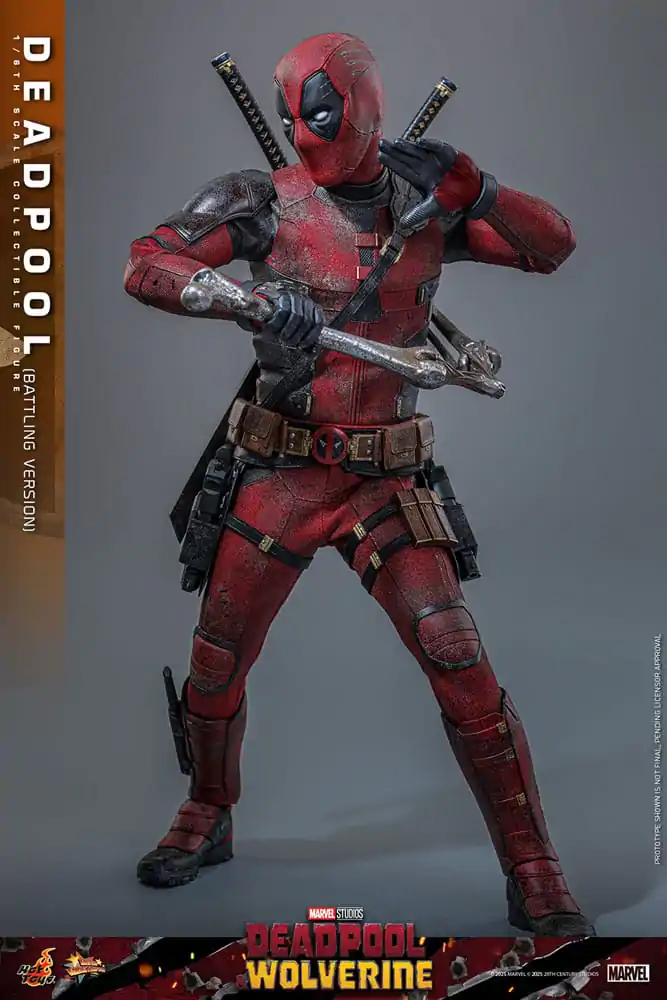 Deadpool & Wolverine Movie Masterpiece akcijska figura 1/6 Deadpool (Battling Version) 31 cm fotografija izdelka
