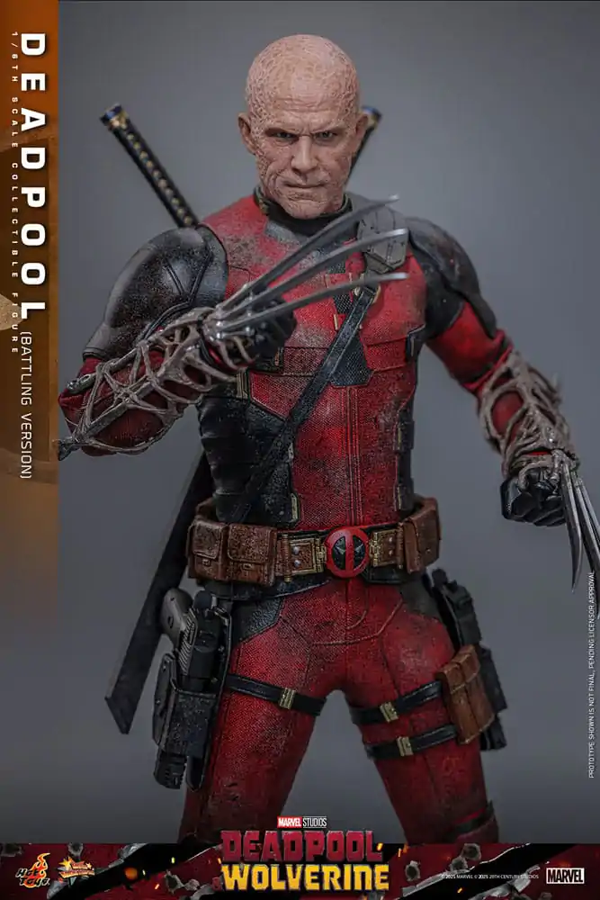 Deadpool & Wolverine Movie Masterpiece akcijska figura 1/6 Deadpool (Battling Version) 31 cm fotografija izdelka