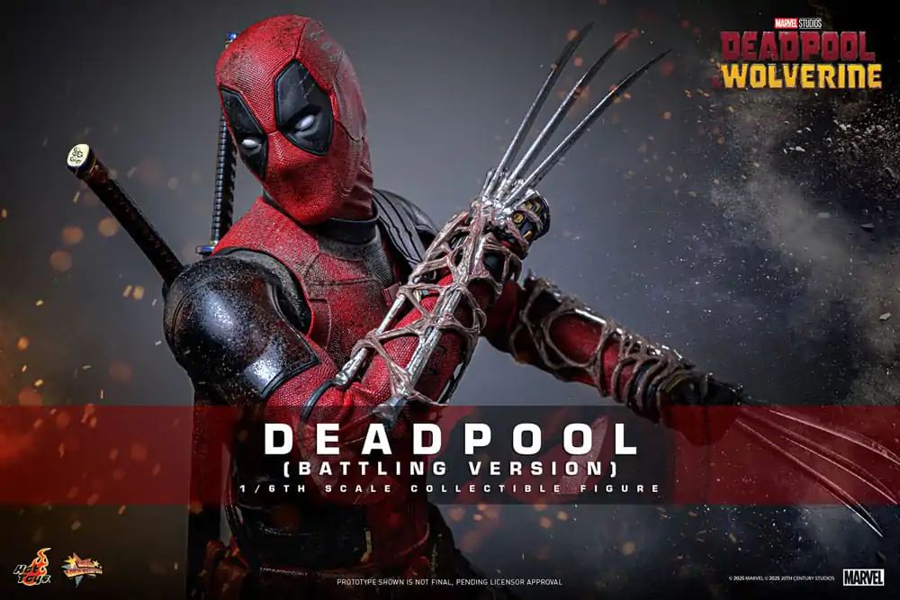 Deadpool & Wolverine Movie Masterpiece akcijska figura 1/6 Deadpool (Battling Version) 31 cm fotografija izdelka