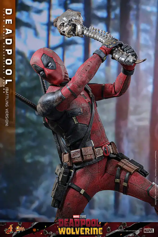 Deadpool & Wolverine Movie Masterpiece akcijska figura 1/6 Deadpool (Battling Version) 31 cm fotografija izdelka