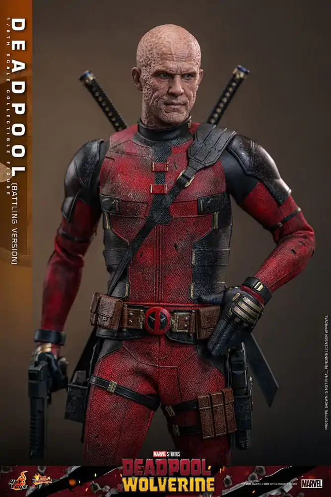 Deadpool & Wolverine Movie Masterpiece akcijska figura 1/6 Deadpool (Battling Version) 31 cm fotografija izdelka