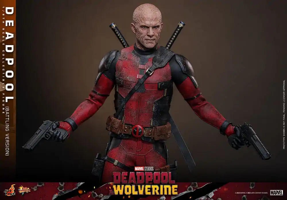 Deadpool & Wolverine Movie Masterpiece akcijska figura 1/6 Deadpool (Battling Version) 31 cm fotografija izdelka