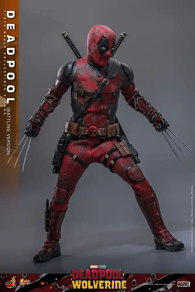 Deadpool & Wolverine Movie Masterpiece akcijska figura 1/6 Deadpool (Battling Version) 31 cm fotografija izdelka