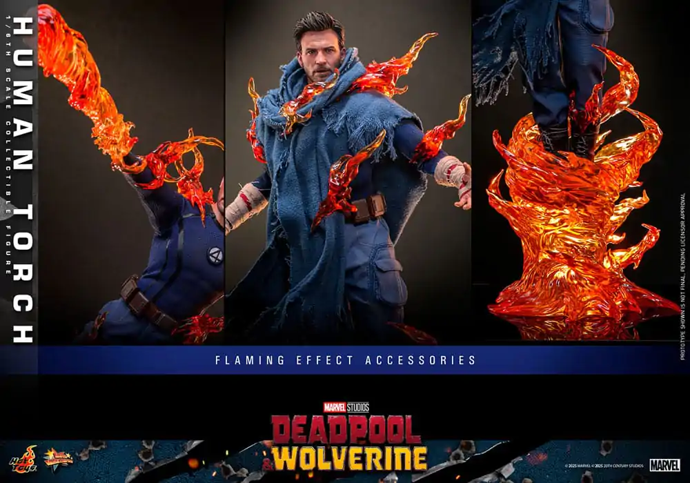 Deadpool & Wolverine Movie Masterpiece akcijska figura 1/6 Human Torch 31 cm fotografija izdelka