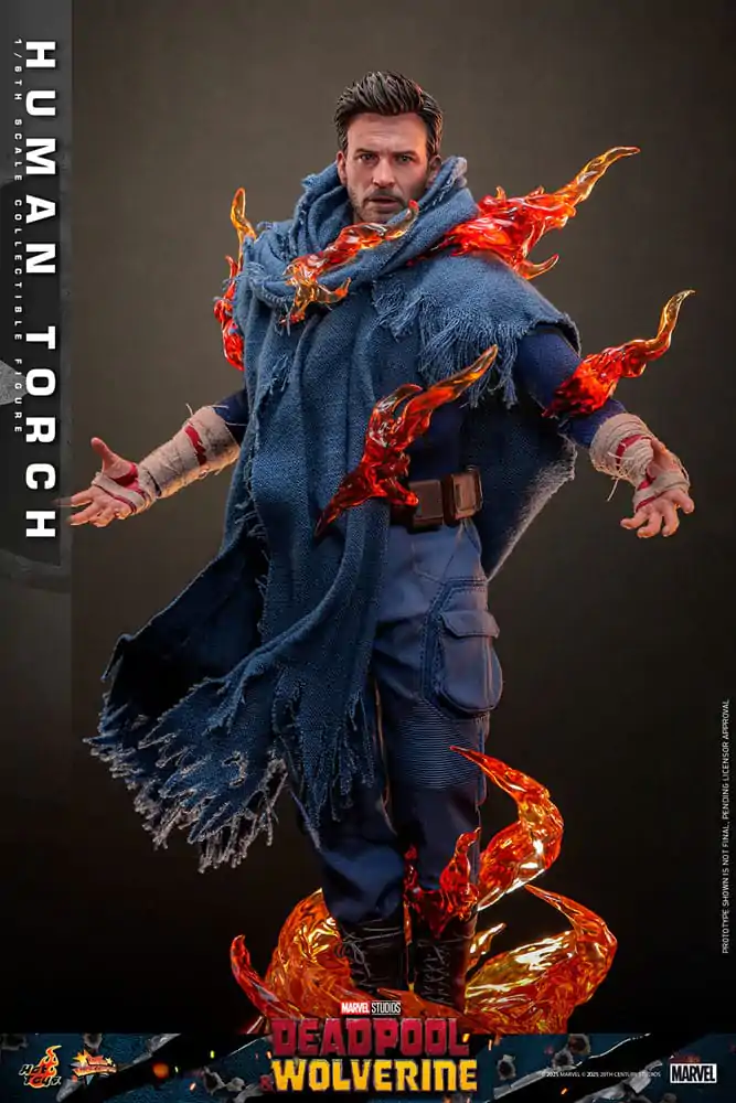 Deadpool & Wolverine Movie Masterpiece akcijska figura 1/6 Human Torch 31 cm fotografija izdelka