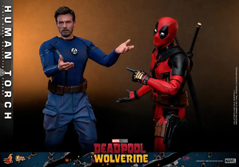 Deadpool & Wolverine Movie Masterpiece akcijska figura 1/6 Human Torch 31 cm fotografija izdelka