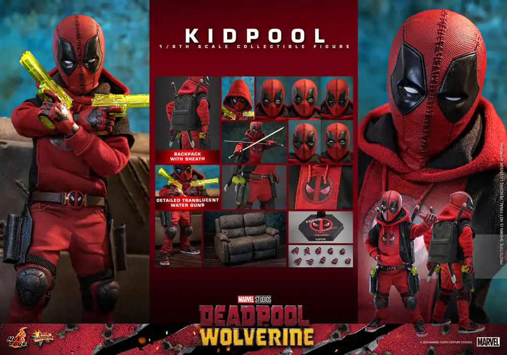 Deadpool & Wolverine Movie Masterpiece Akcijska figura 1/6 Kidpool 22 cm fotografija izdelka