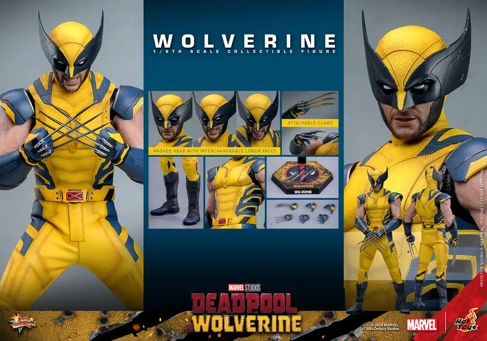 Deadpool & Wolverine Movie Masterpiece akcijska figura 1/6 Wolverine 31 cm fotografija izdelka