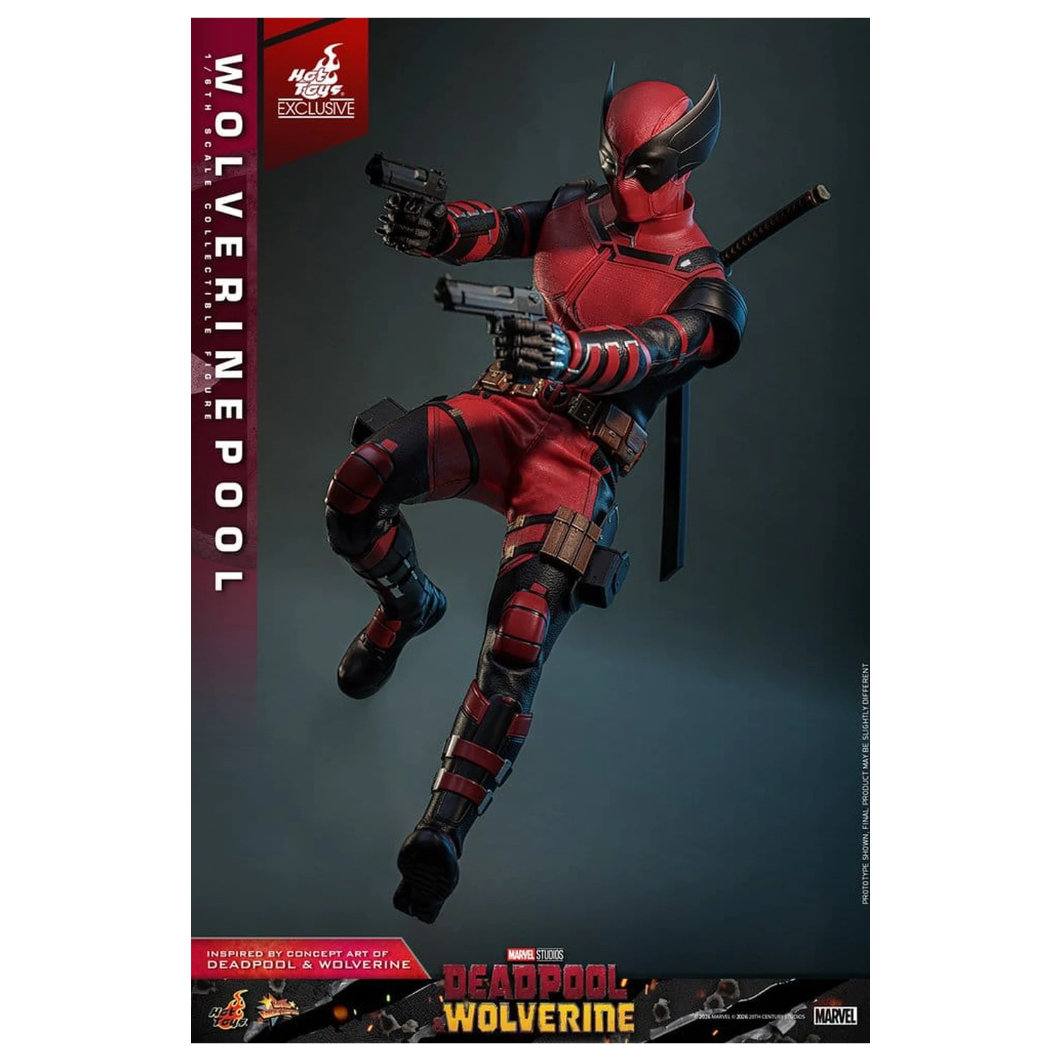 Deadpool & Wolverine Movie Masterpiece akcijska figura 1/6 Wolverinepool 31 cm fotografija izdelka