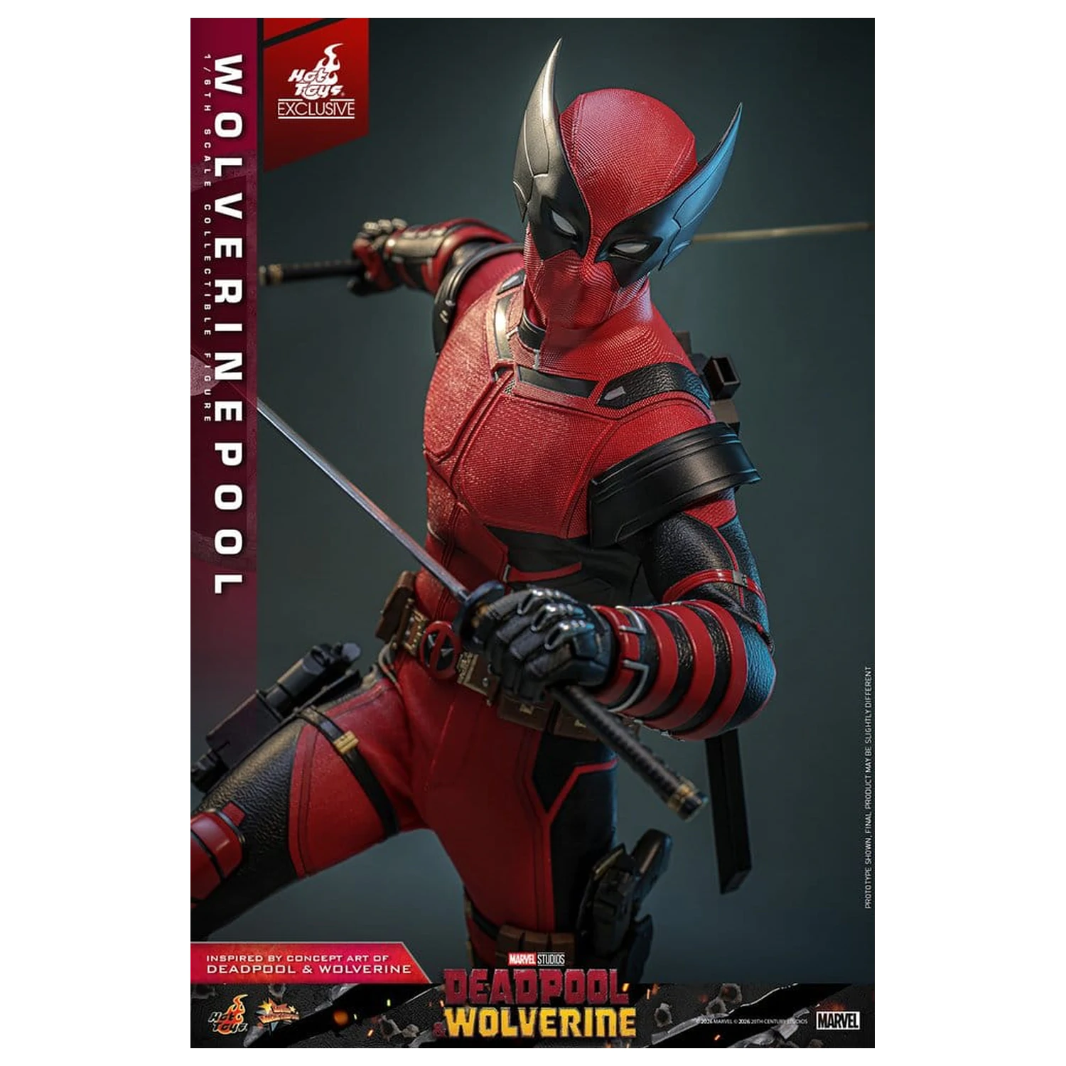 Deadpool & Wolverine Movie Masterpiece akcijska figura 1/6 Wolverinepool 31 cm fotografija izdelka