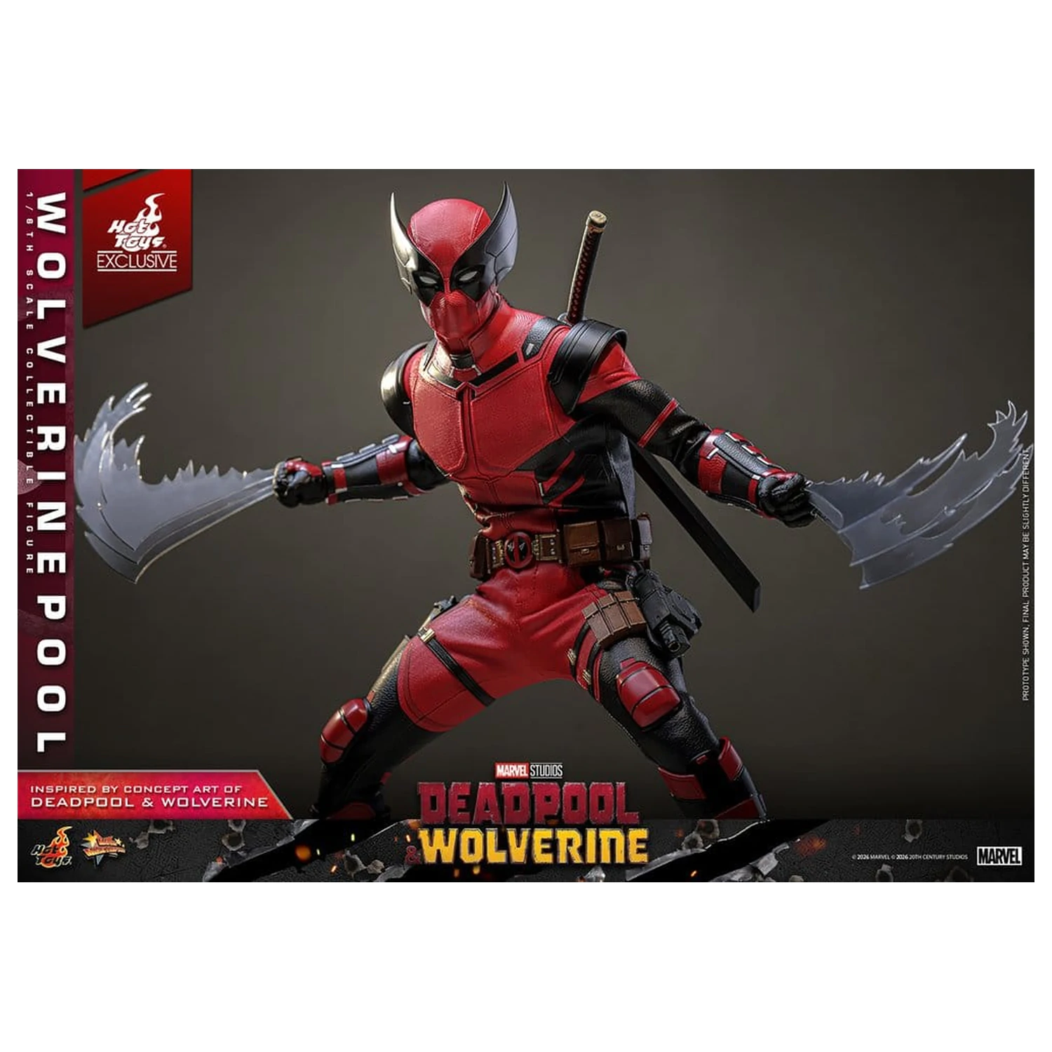 Deadpool & Wolverine Movie Masterpiece akcijska figura 1/6 Wolverinepool 31 cm fotografija izdelka