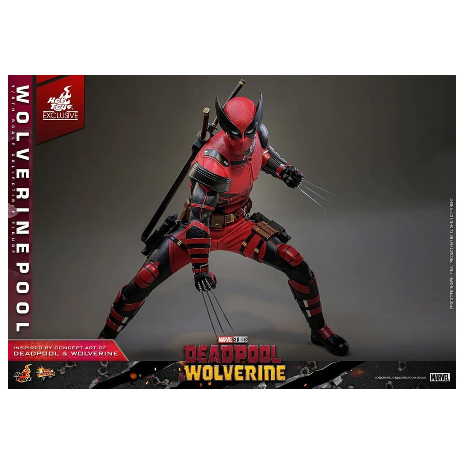 Deadpool & Wolverine Movie Masterpiece akcijska figura 1/6 Wolverinepool 31 cm fotografija izdelka