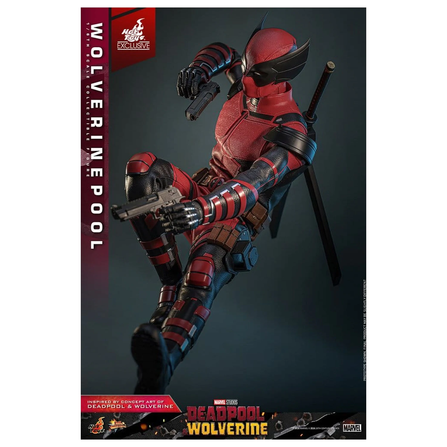 Deadpool & Wolverine Movie Masterpiece akcijska figura 1/6 Wolverinepool 31 cm fotografija izdelka
