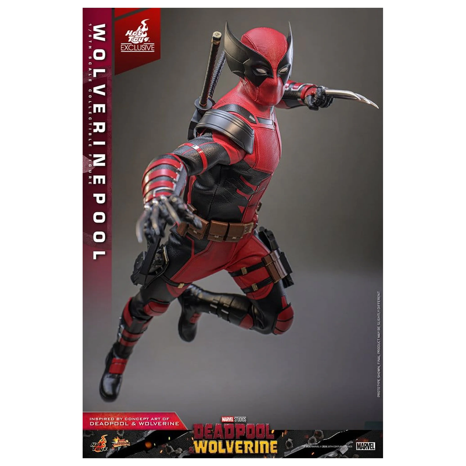 Deadpool & Wolverine Movie Masterpiece akcijska figura 1/6 Wolverinepool 31 cm fotografija izdelka