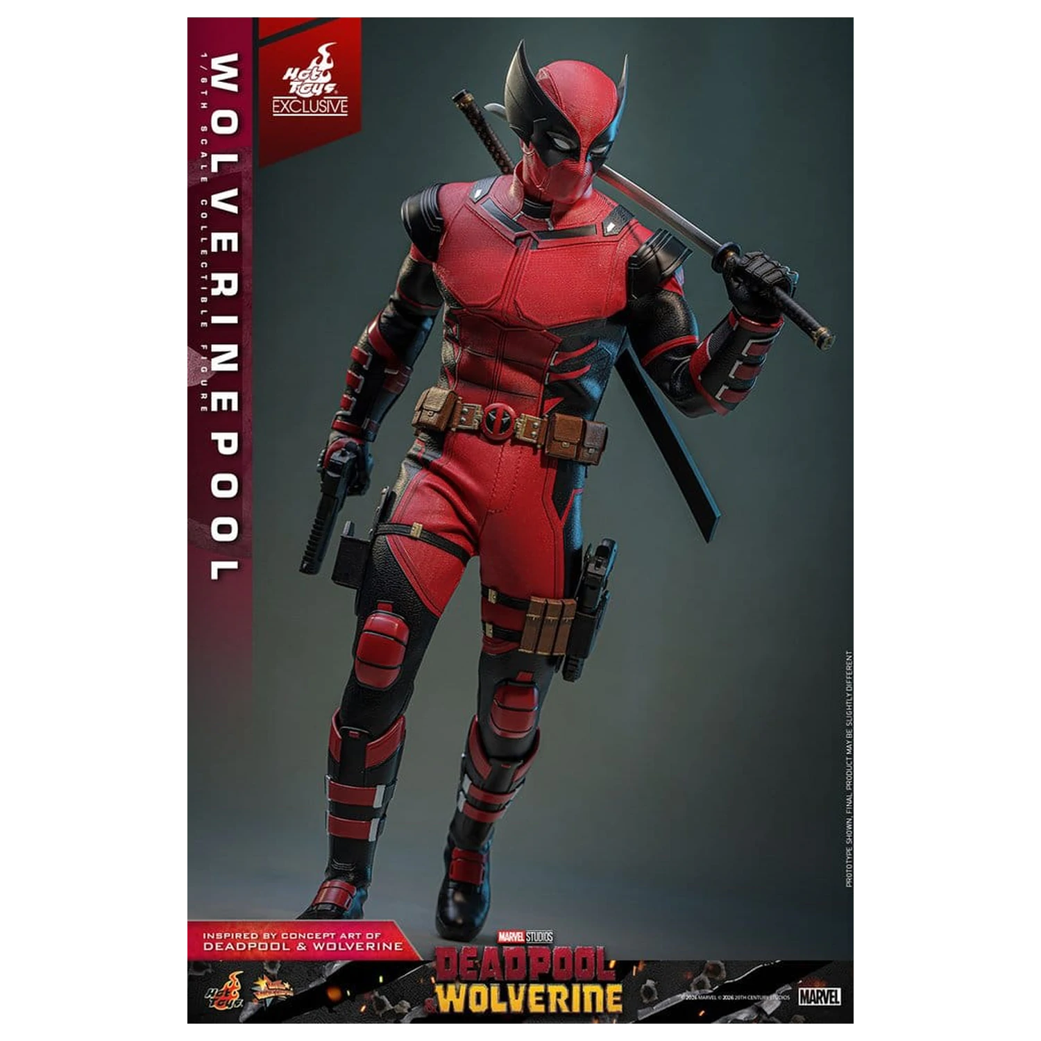 Deadpool & Wolverine Movie Masterpiece akcijska figura 1/6 Wolverinepool 31 cm fotografija izdelka