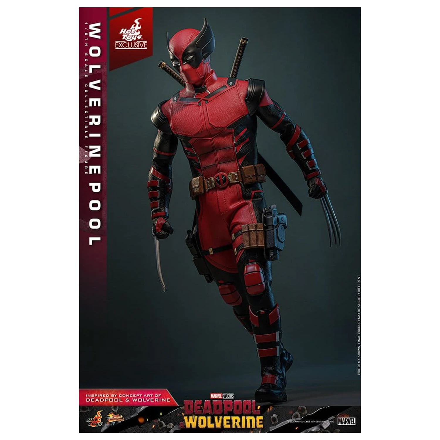 Deadpool & Wolverine Movie Masterpiece akcijska figura 1/6 Wolverinepool 31 cm fotografija izdelka