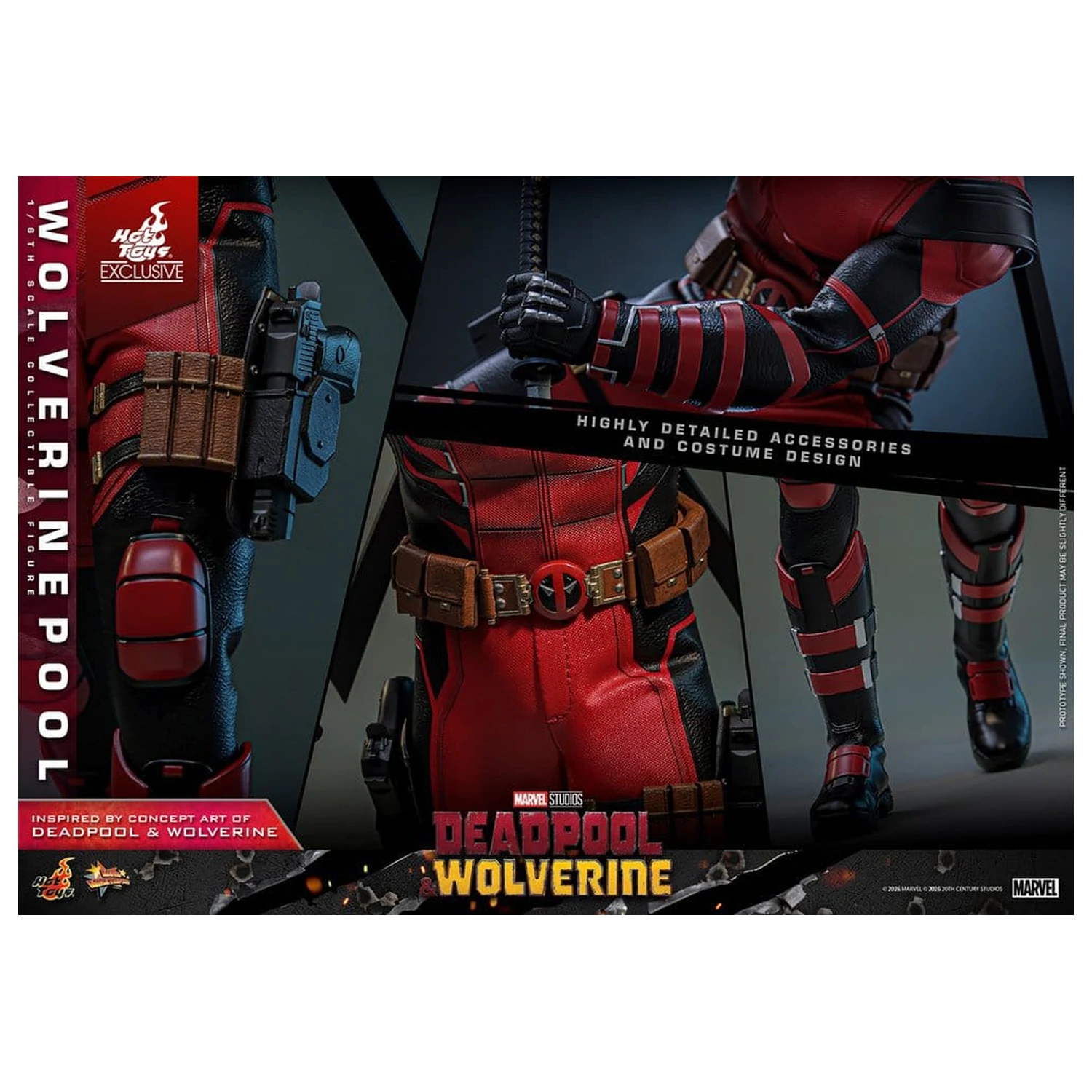 Deadpool & Wolverine Movie Masterpiece akcijska figura 1/6 Wolverinepool 31 cm fotografija izdelka