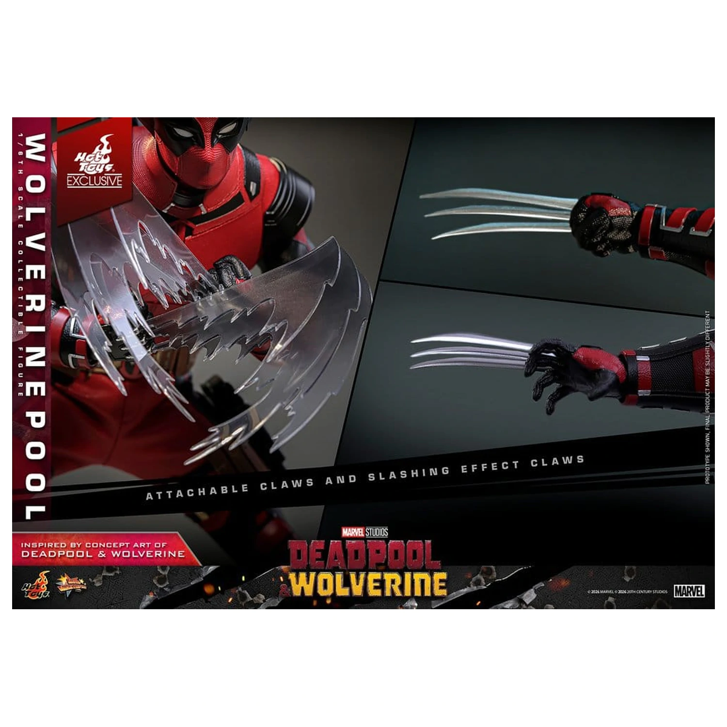 Deadpool & Wolverine Movie Masterpiece akcijska figura 1/6 Wolverinepool 31 cm fotografija izdelka