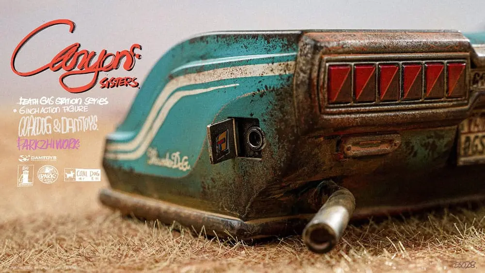 Death Gas Station Series Action Figures Canyon Sisters: Mrs. T & Ms. L 15 cm akcijske figure fotografija izdelka