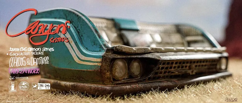 Death Gas Station Series Action Figures Canyon Sisters: Mrs. T & Ms. L 15 cm akcijske figure fotografija izdelka