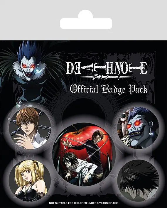 Death Note gumbi z zatikom 5-Pack Characters fotografija izdelka