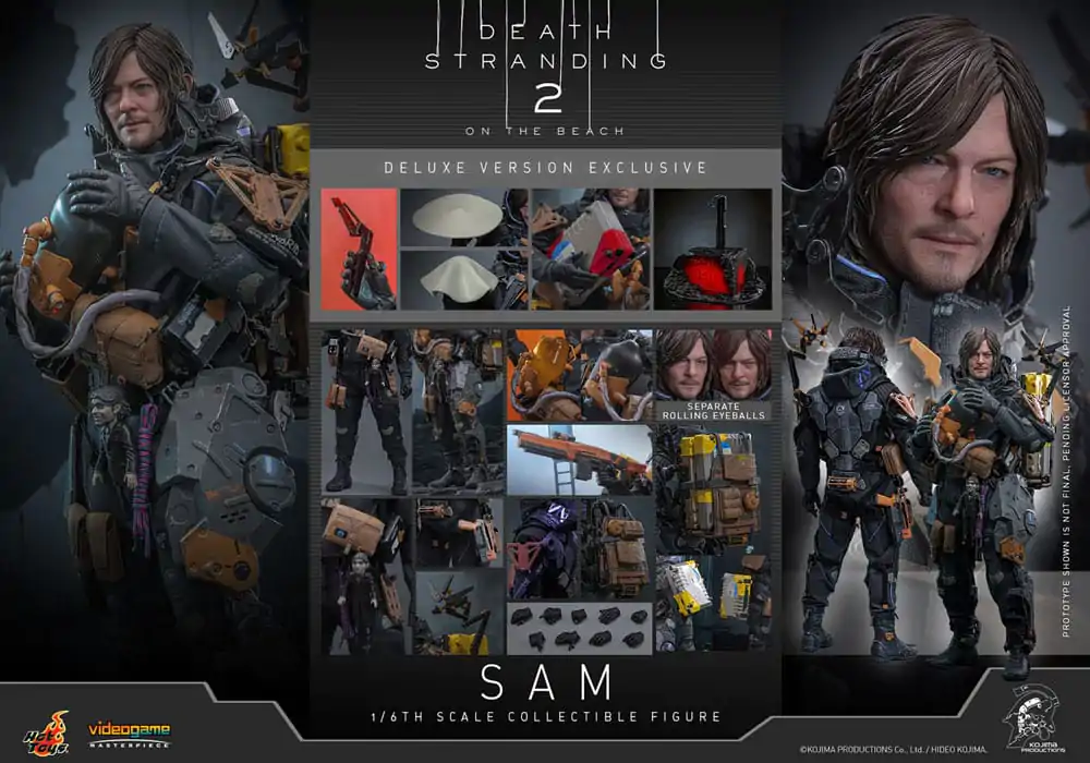 Death Stranding 2: On the Beach Videogame Masterpiece akcijska figura 1/6 Sam (Deluxe Version) 31 cm fotografija izdelka