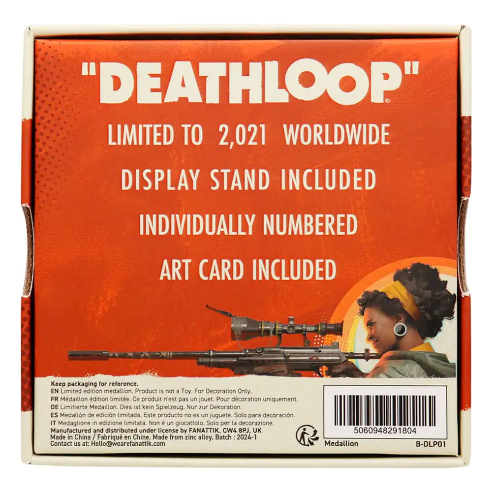 Deathloop Replika Okrasni Medaljon Limited Edition fotografija izdelka