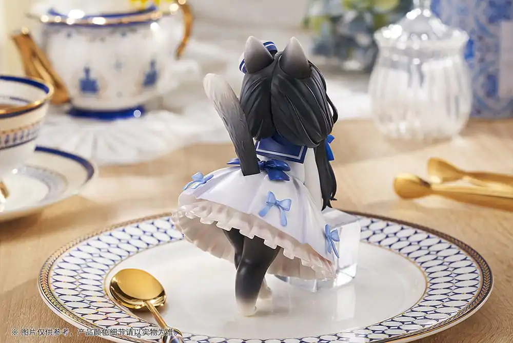 Decorated Life Collection PVC Kip Mačke ob Čaju Krava Mačka 16 cm fotografija izdelka