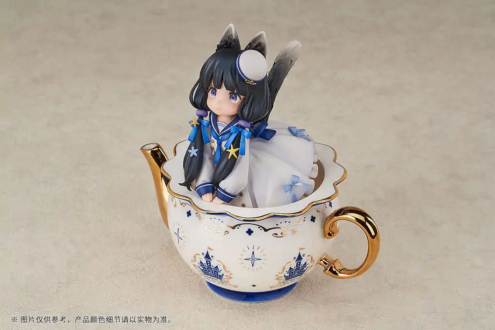 Decorated Life Collection PVC Kip Mačke ob Čaju Krava Mačka 16 cm fotografija izdelka