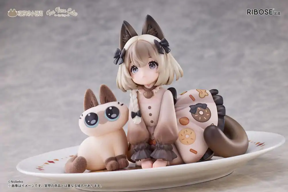 Decorated Life Collection PVC Kip Tea Time Cats x Siamese Cat Azuki-san Friendship Collaboration Exclusive Set 18 cm fotografija izdelka