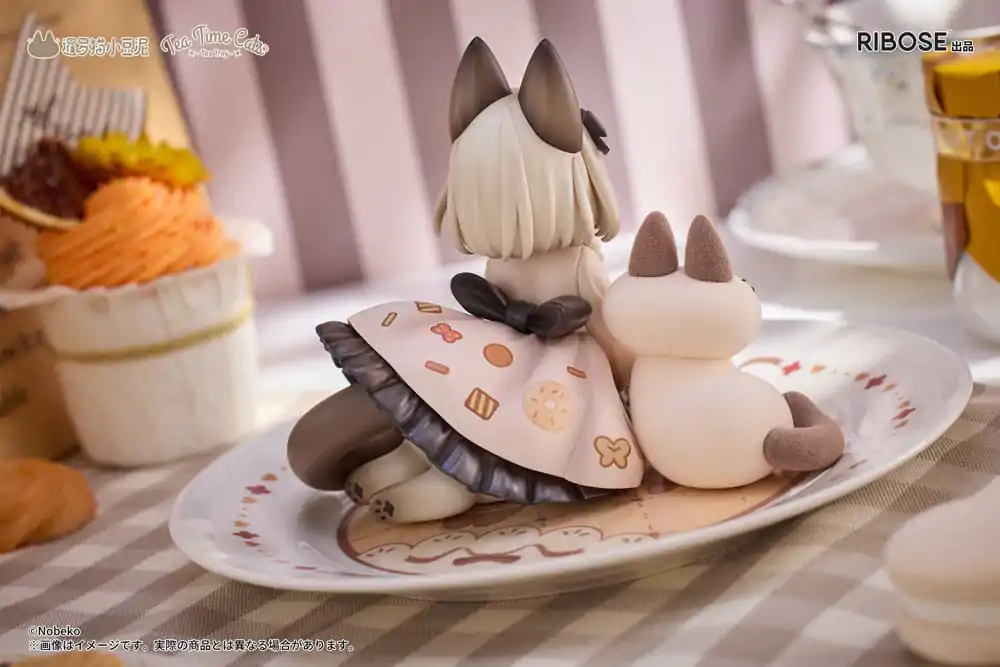 Decorated Life Collection PVC Kip Tea Time Cats x Siamese Cat Azuki-san Friendship Collaboration Exclusive Set 18 cm fotografija izdelka