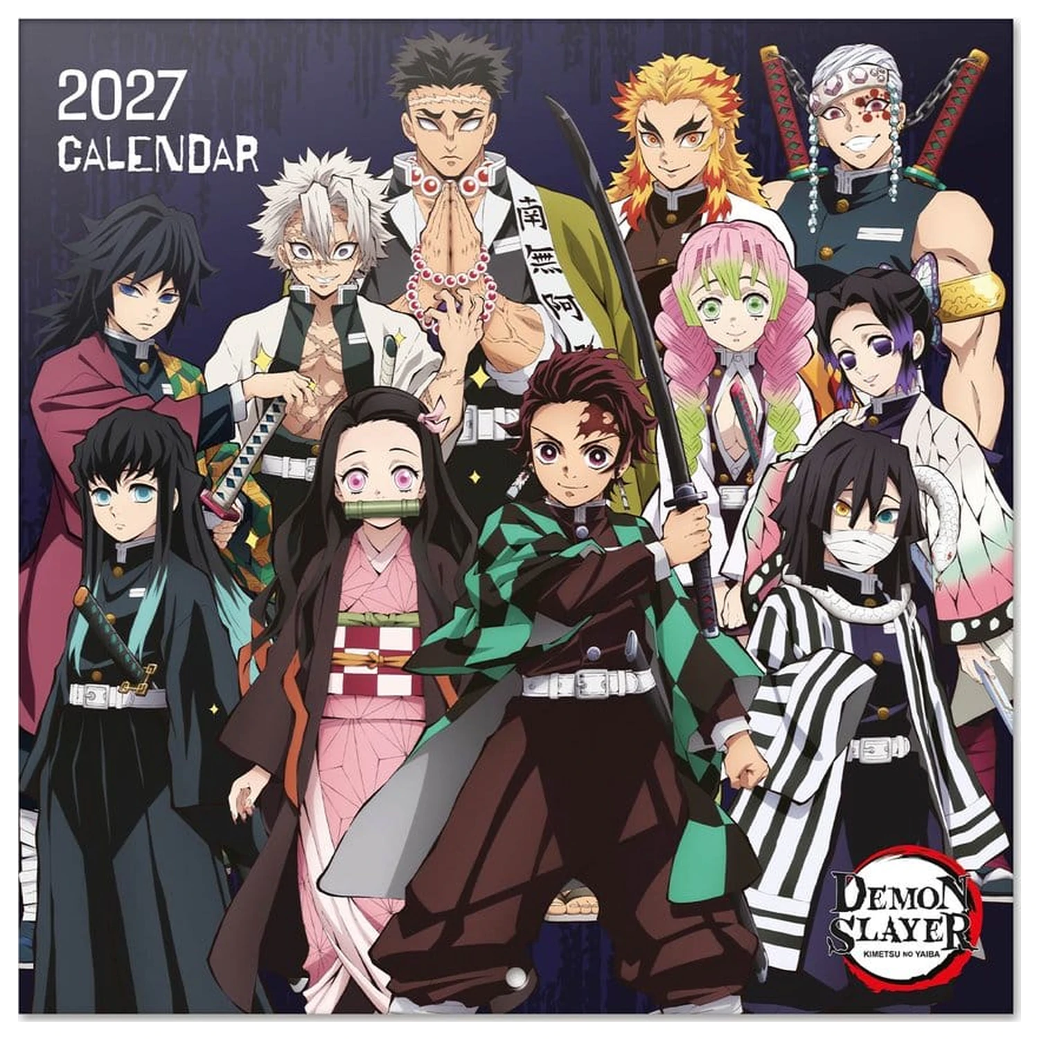 Demon Slayer 2027 stenski koledar 30 x 30 cm fotografija izdelka