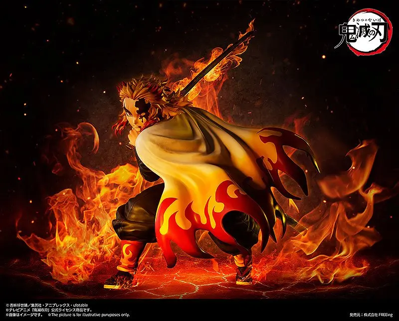 Demon Slayer: Kimetsu no Yaiba kip 1/4 Kyojuro Rengoku 42 cm fotografija izdelka